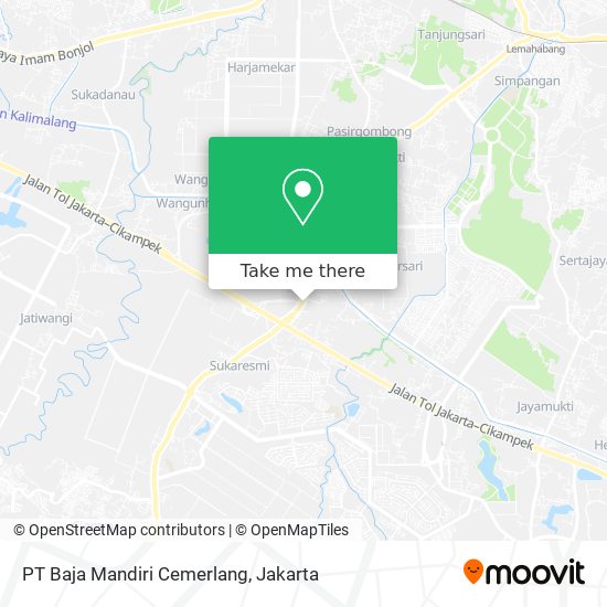 PT Baja Mandiri Cemerlang map