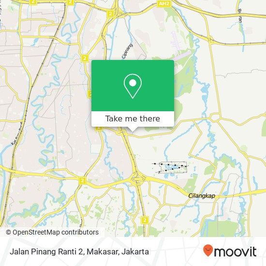 Jalan Pinang Ranti 2, Makasar map