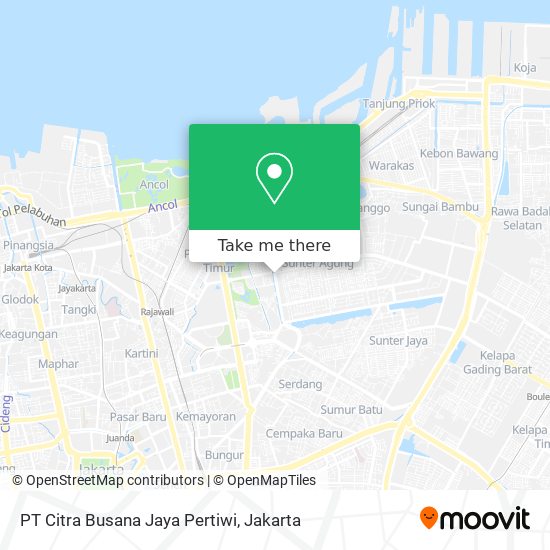 PT Citra Busana Jaya Pertiwi map