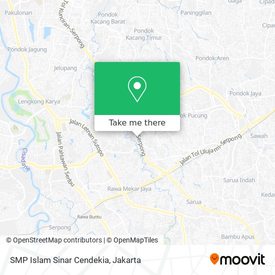 SMP Islam Sinar Cendekia map