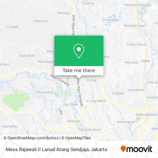 Mess Rajawali II Lanud Atang Sendjaja map