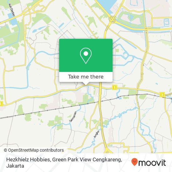 Hezkhielz Hobbies, Green Park View Cengkareng map