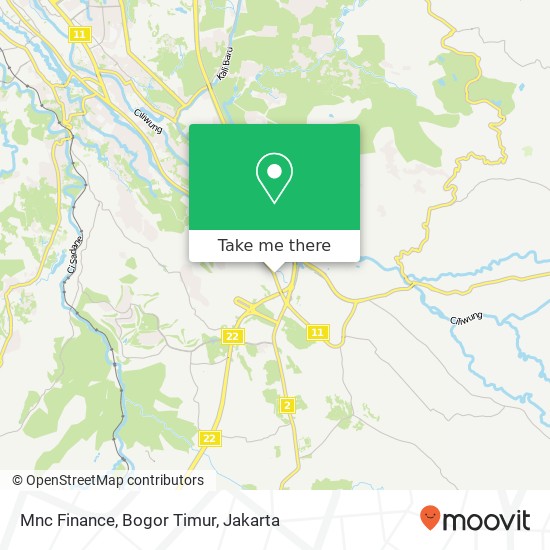 Mnc Finance, Bogor Timur map
