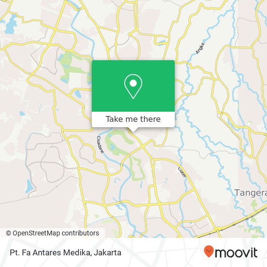 Pt. Fa Antares Medika, Ruko Golden Boulevard Serpong Utara map