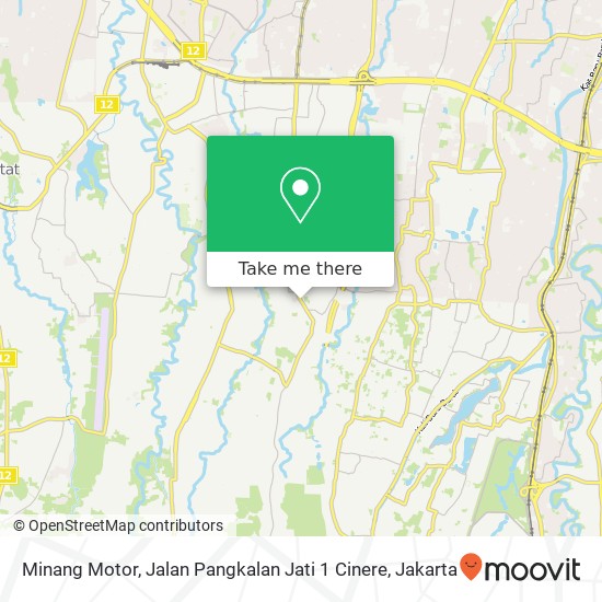 Minang Motor, Jalan Pangkalan Jati 1 Cinere map