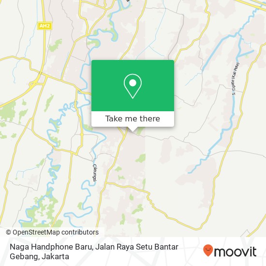 Naga Handphone Baru, Jalan Raya Setu Bantar Gebang map