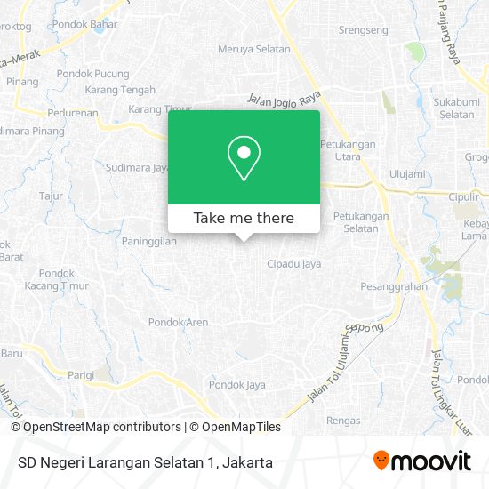 SD Negeri Larangan Selatan 1 map