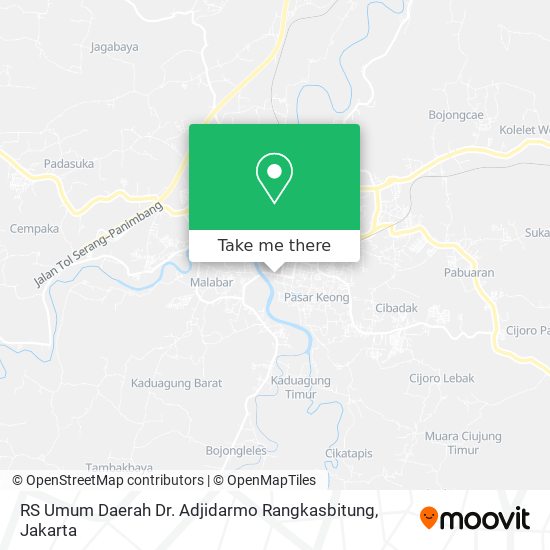 RS Umum Daerah Dr. Adjidarmo Rangkasbitung map