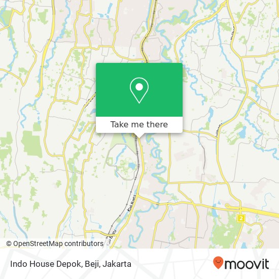 Indo House Depok, Beji map