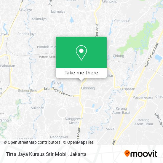 Tirta Jaya Kursus Stir Mobil map