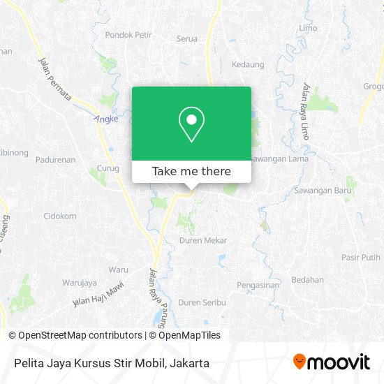 Pelita Jaya Kursus Stir Mobil map