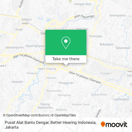 Pusat Alat Bantu Dengar, Better Hearing Indonesia map