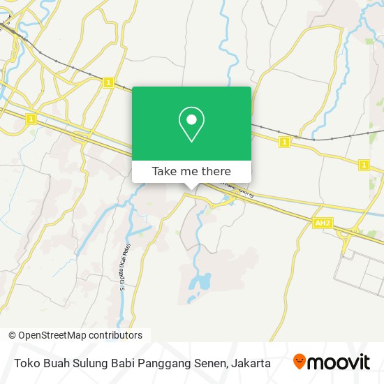 Toko Buah Sulung Babi Panggang Senen map