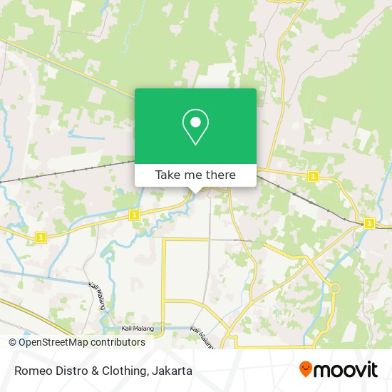 Romeo Distro & Clothing map