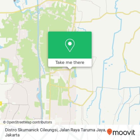 Distro Skumanick Cileungsi, Jalan Raya Taruma Jaya map