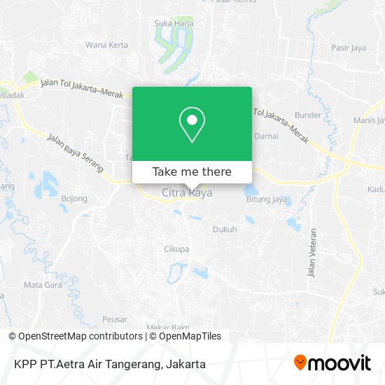 KPP PT.Aetra Air Tangerang map
