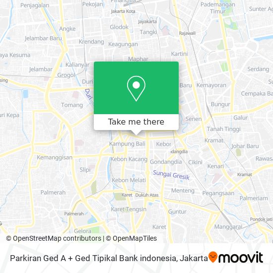 Parkiran Ged A + Ged Tipikal Bank indonesia map