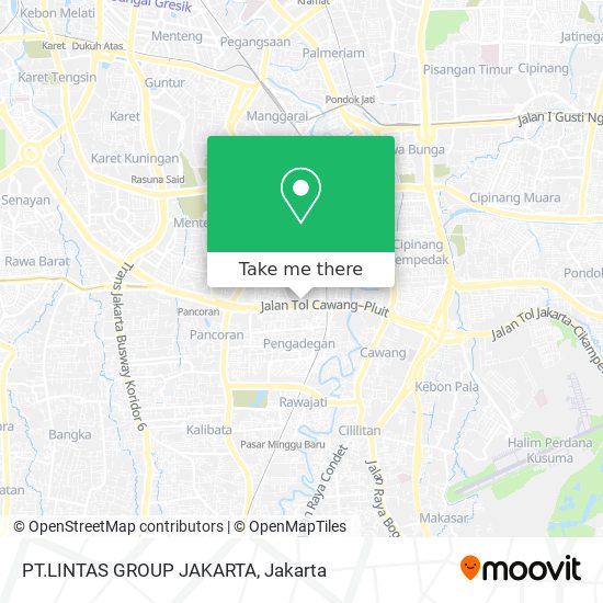 PT.LINTAS GROUP JAKARTA map