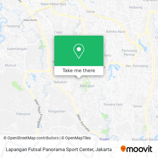 Lapangan Futsal Panorama Sport Center map