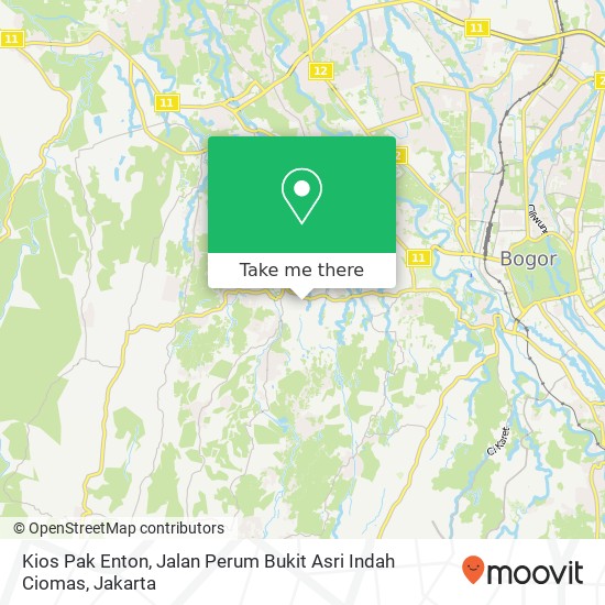 Kios Pak Enton, Jalan Perum Bukit Asri Indah Ciomas map