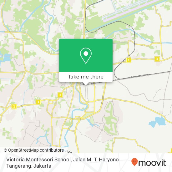 Victoria Montessori School, Jalan M. T. Haryono Tangerang map