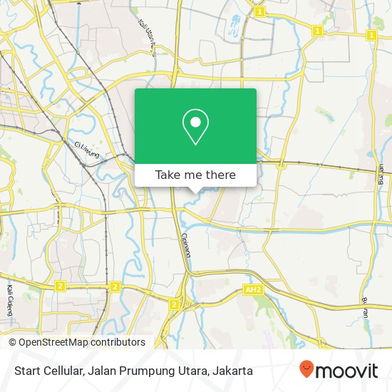 Start Cellular, Jalan Prumpung Utara map