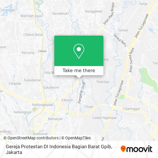 Gereja Protestan DI Indonesia Bagian Barat Gpib map