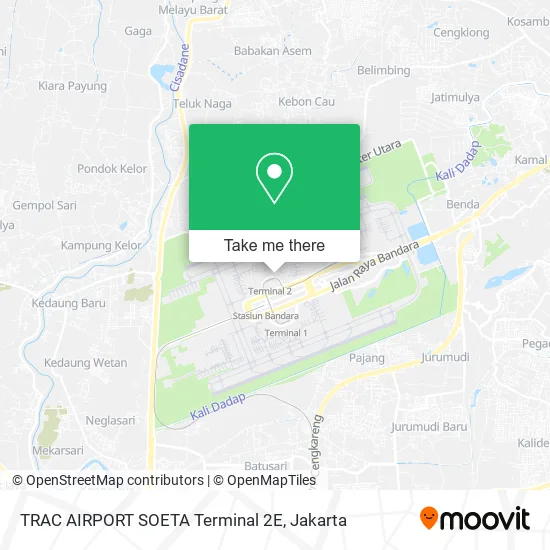 TRAC AIRPORT SOETA Terminal 2E map