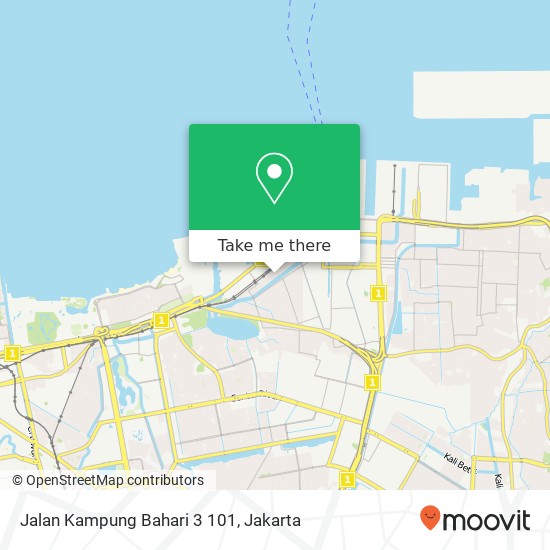 Jalan Kampung Bahari 3 101, Tanjung Priok map