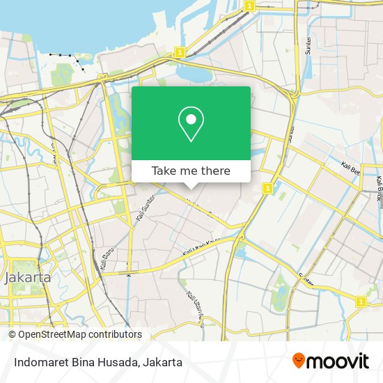 Indomaret Bina Husada map