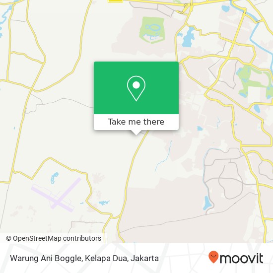 Warung Ani Boggle, Kelapa Dua map