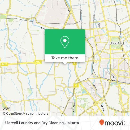 Marcell Laundry and Dry Cleaning, Jalan Kemanggisan 4D Palmerah map