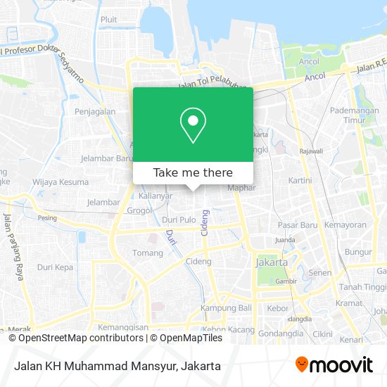Jalan KH Muhammad Mansyur map