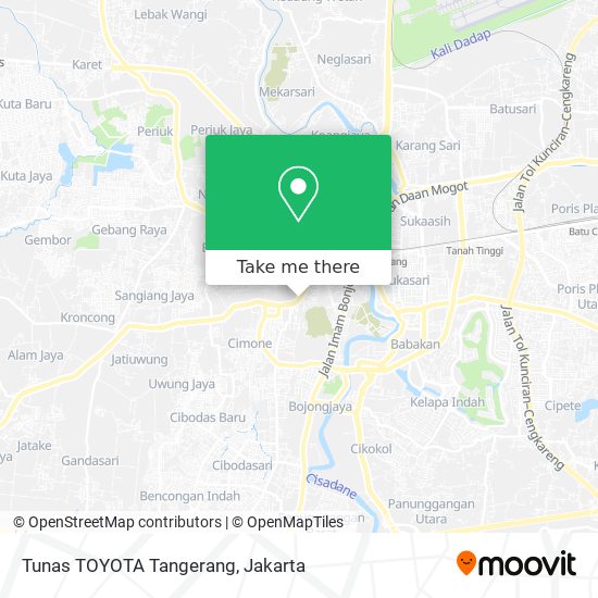 Tunas TOYOTA Tangerang map