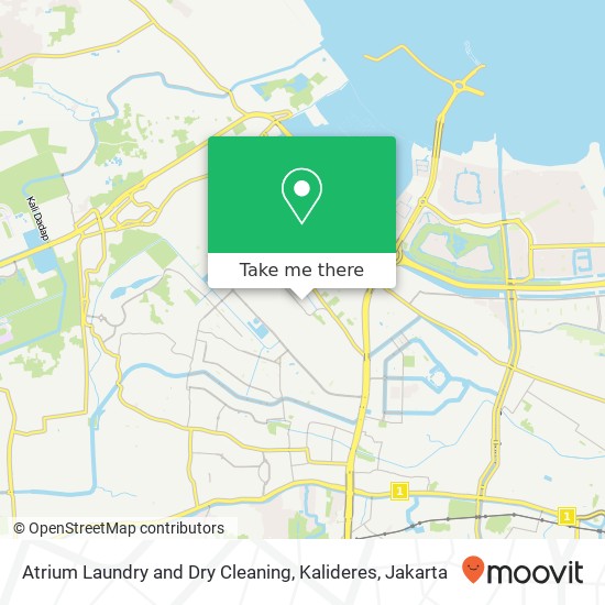 Atrium Laundry and Dry Cleaning, Kalideres map