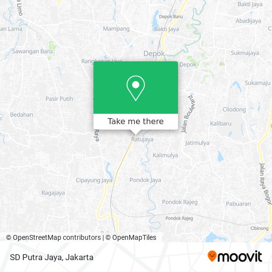 SD Putra Jaya map