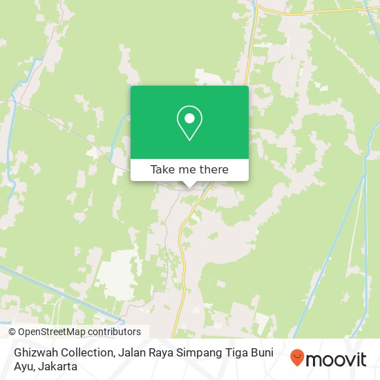 Ghizwah Collection, Jalan Raya Simpang Tiga Buni Ayu map