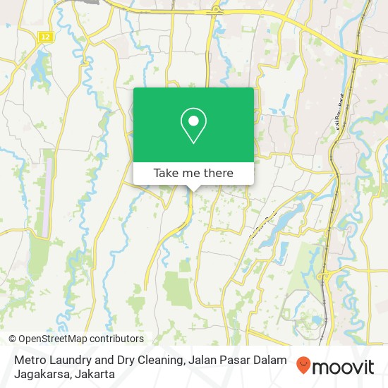 Metro Laundry and Dry Cleaning, Jalan Pasar Dalam Jagakarsa map