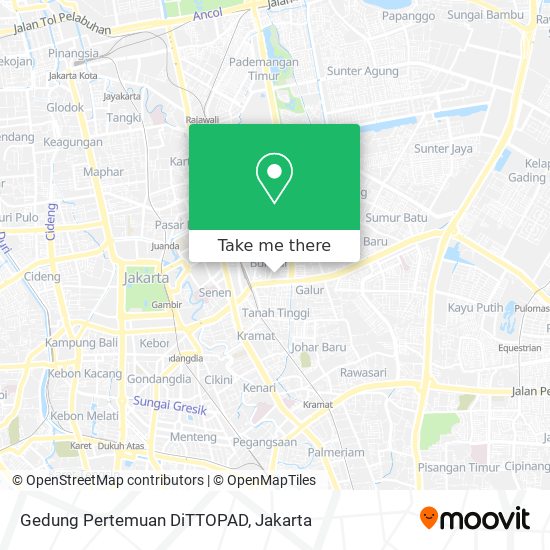 Gedung Pertemuan DiTTOPAD map