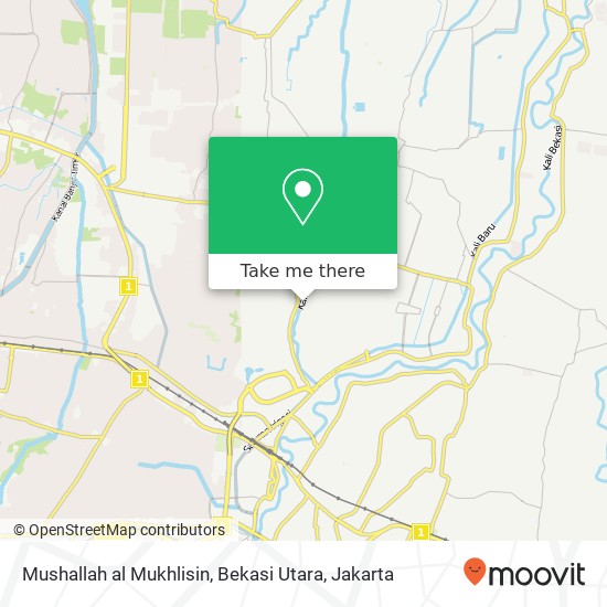 Mushallah al Mukhlisin, Bekasi Utara map