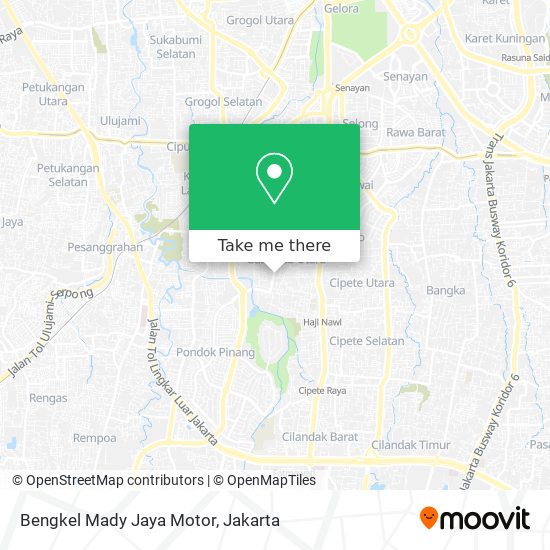 Bengkel Mady Jaya Motor map