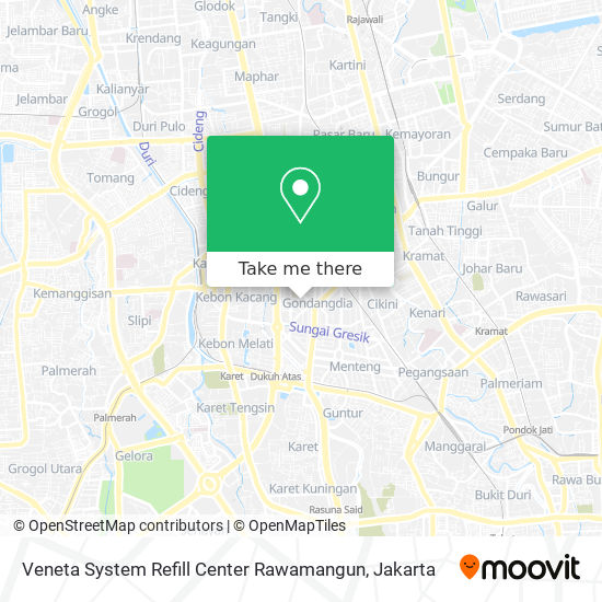 Veneta System Refill Center  Rawamangun map