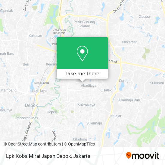 Lpk Koba Mirai Japan Depok map