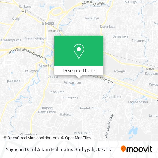 Yayasan Darul Aitam Halimatus Sa'diyyah map