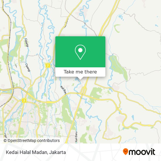 Kedai Halal Madan map