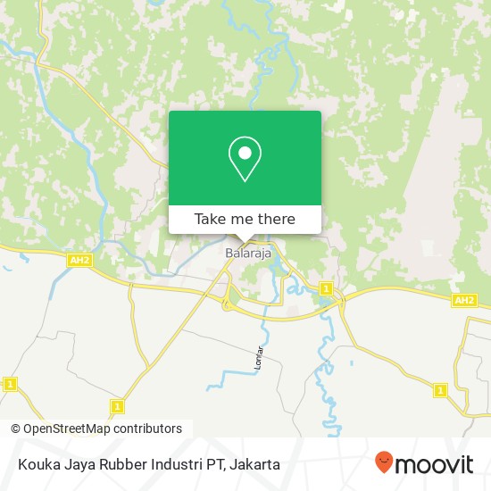 Kouka Jaya Rubber Industri PT, Balaraja map