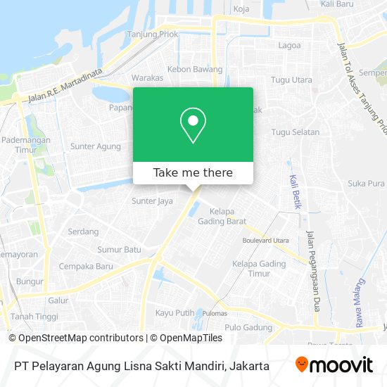 PT Pelayaran Agung Lisna Sakti Mandiri map