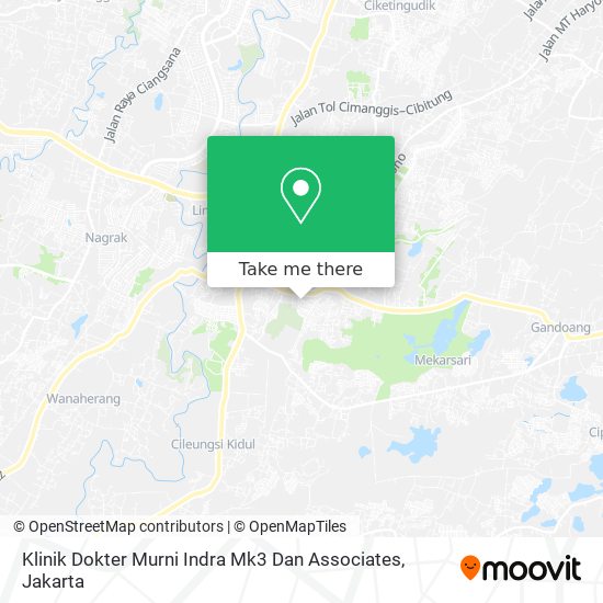 Klinik Dokter Murni Indra Mk3 Dan Associates map