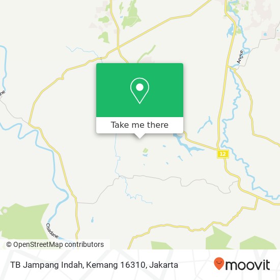 TB Jampang Indah, Kemang 16310 map