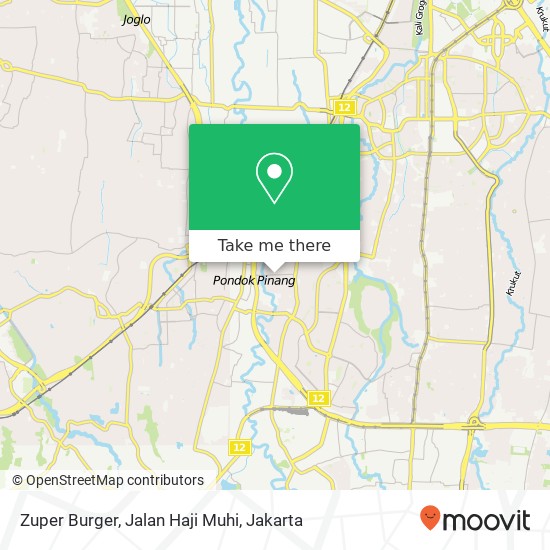 Zuper Burger, Jalan Haji Muhi map